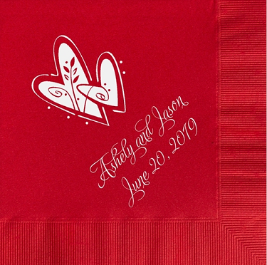 Red Wedding Napkins